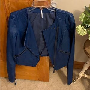 Free People faux leather jacket